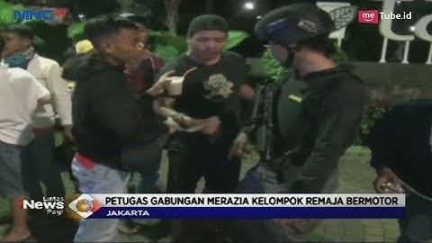 Razia Usai Pemilu, TNI/Polri dan Satpol PP Temukan Kelompok Remaja Bawa Obat Penenang - LIP 20/04