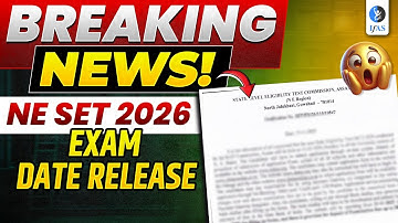 Big Update on North East SET Exam| Notification Released