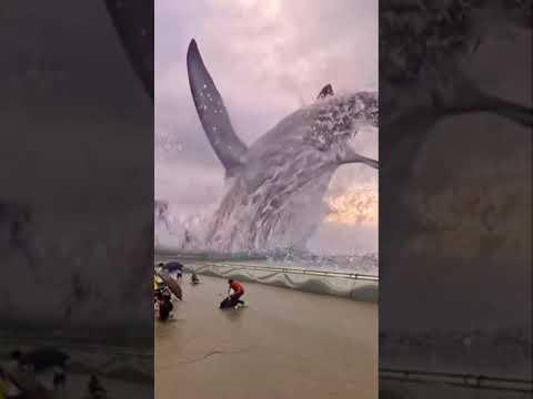 wait for it😲Shark large enough to make water turbulent🌊😱