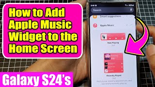 🍎 Customize Your Galaxy S24:Add the Apple Music Widget in Seconds screenshot 2