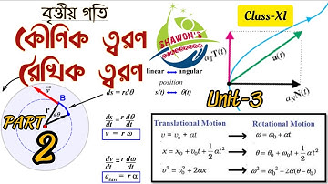 XI-কৌণিক ও রৈখিক ত্বরণ (বৃত্তীয় গতি)