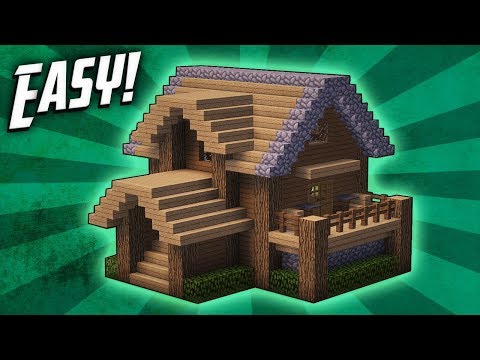 Minecraft: Starter House Tutorial - How to Build a House in Minecraft /  Easy / 