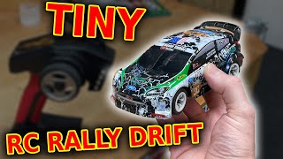 Tiny FAST RC Rally Car DRIFTING