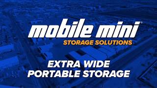 The Extra Wide Portable Storage Container by Mobile Mini