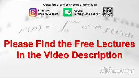 Alex Ivy School Free Math and Computer Contests Lectures