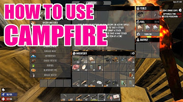 Campfire Explained 7 Days to Die (2021) How To Unlock Foods and Drinks Also