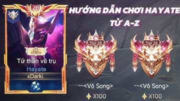 Darki AOV | Hướng Dẫn Chơi Hayate Từ A-Z Biến Bạn Từ 1 Noob Hayate Thành 1 Pro Player Trong 19Phút