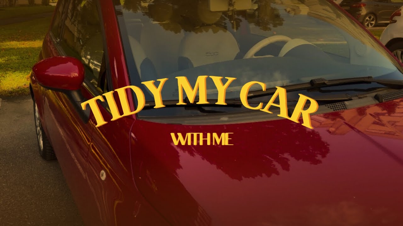 tidy my car with me ~ short vlog