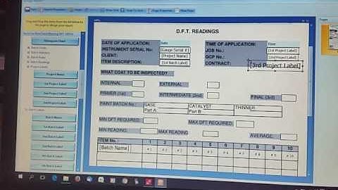 ElcoMaster Custom Report - Rand Sand Blasting - adding manual text box entries