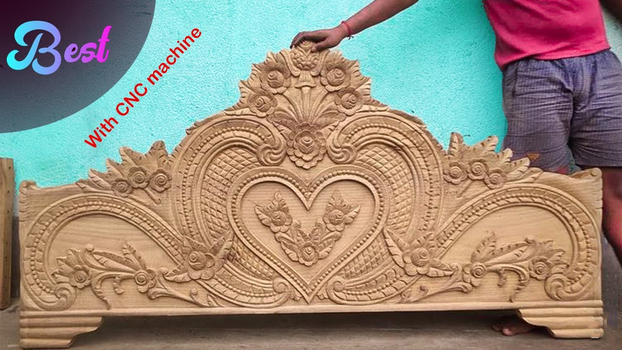 Luxury Pitcher Bed Design by CNC Router Machine CNC Bed Design