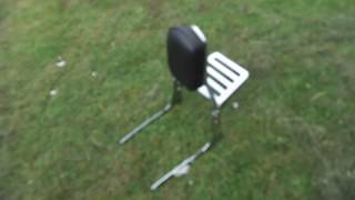 Suzuki C90T C1500T sissybar backrest passenger + in Black european made - From  Custom Cruisers UK