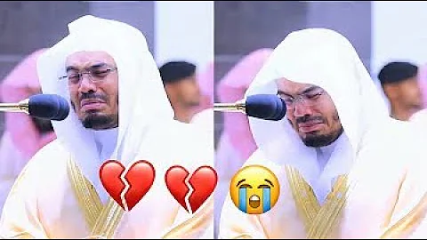 Emotional Verses that broke Sheikh Yasser Al Dossa...