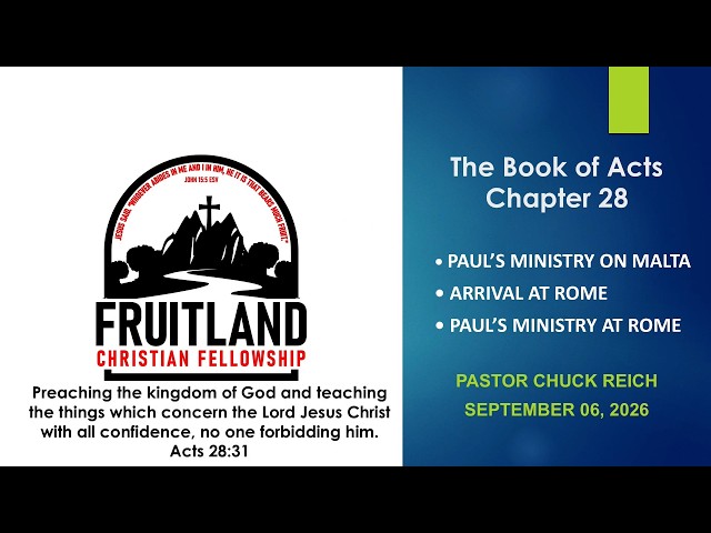 Teaching About the Lord Jesus Christ with All Confidence - Fruitland Christian Fellowship