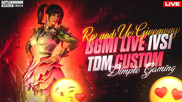 1V1 TDM ROOM | STREAK MATCH I CUSTOM ROOM I BGMI LIVE I BGMILIVE CUSTOM ROOM #bgmicustomroomlive ❤️