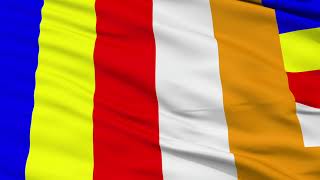 Buddhist Religious Flag Animation 4K Flags Of The World
