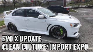 Evo X update, clean culture import expo 2018