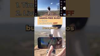 How to take Burst Photos HANDS-FREE 🙌 on iPhone #nohands #iphonetutorial