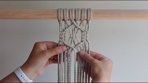 MACRAME SHAPES SERIES - Hexagon Pattern!