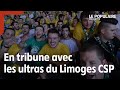 Limoges csp  en tribune avec les ultras greens  beaublanc