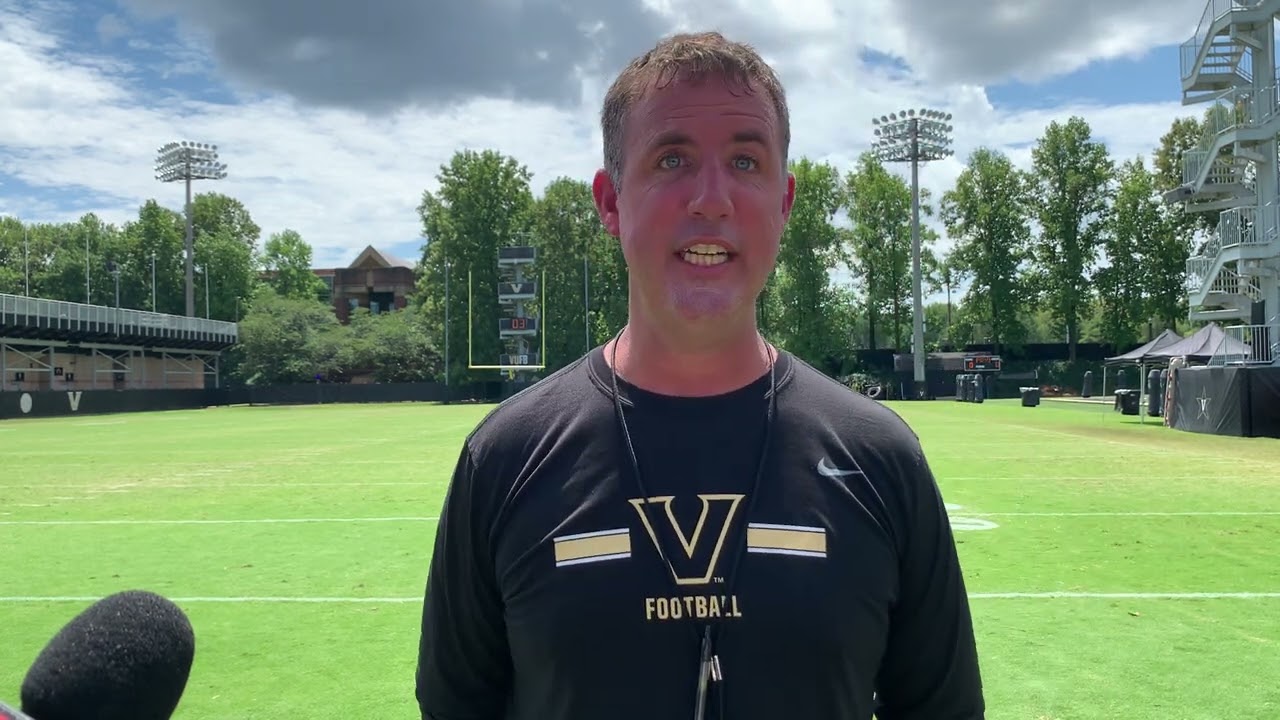 Vanderbilt offensive coordinator Joey Lynch, August 9 - YouTube