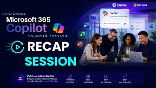 Microsoft365 Copilot Co-Work Live Webinar