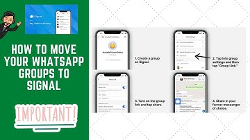 How to move your WhatsApp groups to Signal.