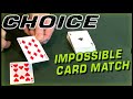 Perfect match card trick  incredible original close up magic with tutorial