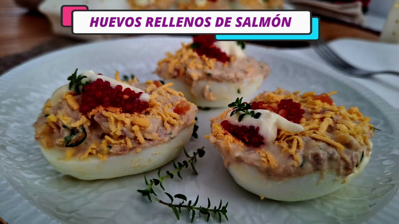 HUEVOS RELLENOS DE SALMÓN Y ATÚN