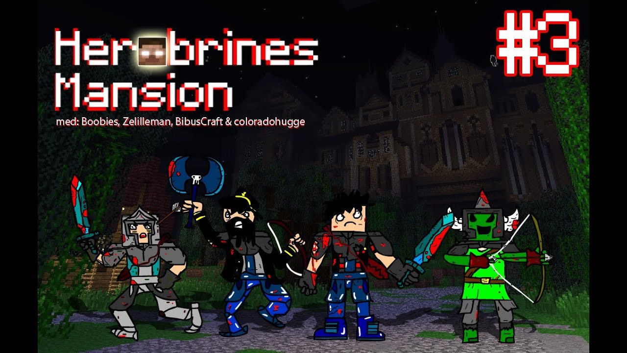 Minecraft Custom Map: Herobrine's Mansion - Del 3 - YouTube