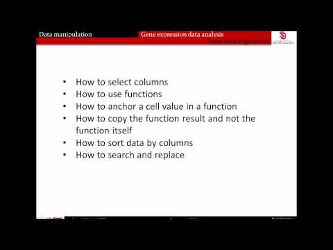 Gene Expression Data Microarray Lab Part 1
