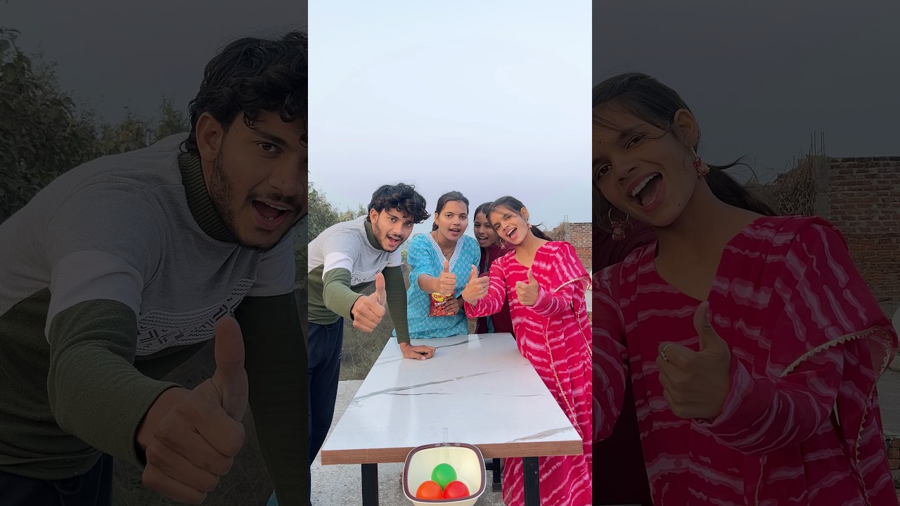 Stone paper game challenge 😂🤣 