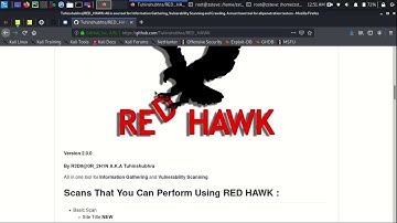 ONE OF THE BEST WEBSITES AND SERVERS SCANNING TOOLS 2020 - RED_HAWK (Information Gathering tool)