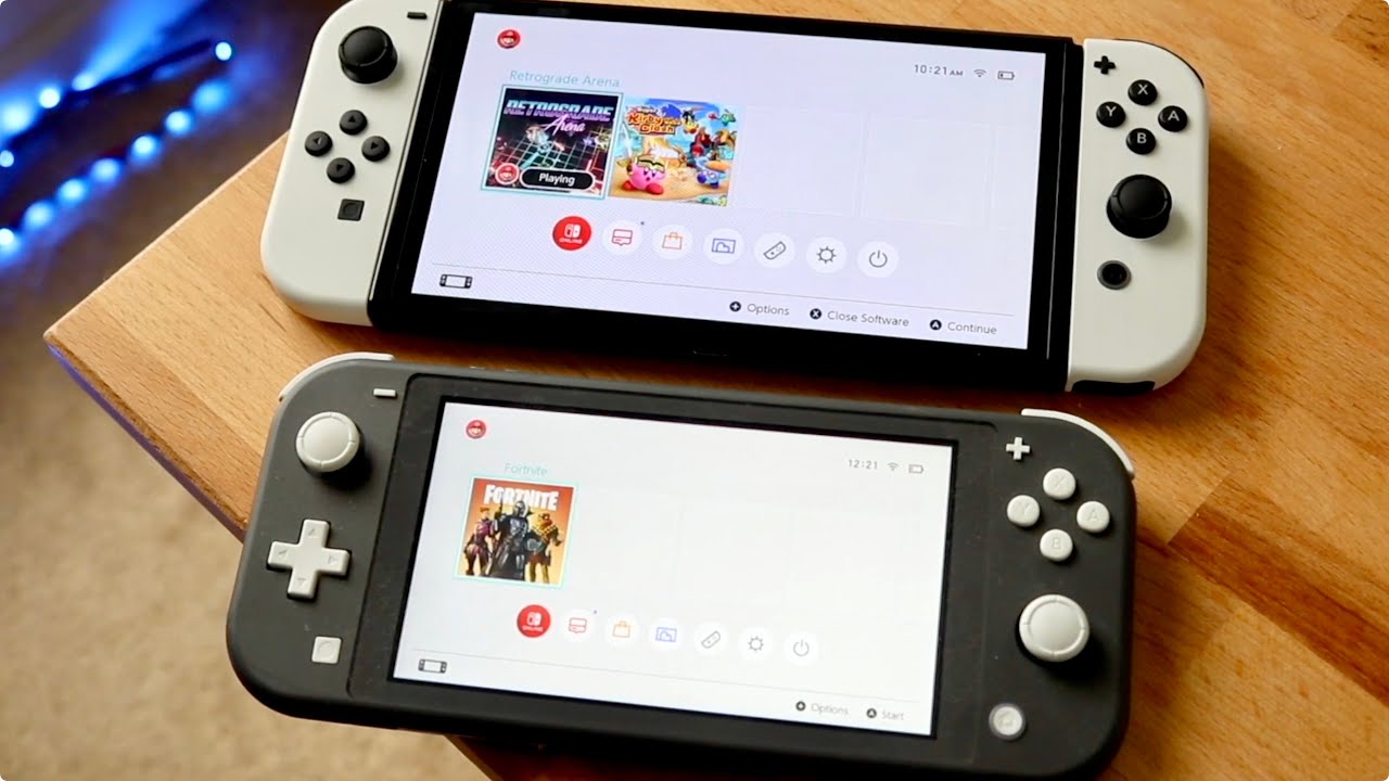 Nintendo Switch Versus Switch Lite