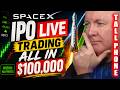📱 🚨 SpaceX IPO LIVE Trading: $100,000 ALL IN on SPCX! History Starts NOW! | Martyn Lucas Investor