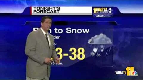 Tony Details Snowy Forecast