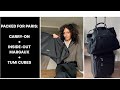 How i packed for paris carryon only with the row insideout margaux and tumi cubed