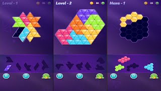 Block! Triangle Puzzle Tangram (by BitMango) - free block puzzle game for Android and iOS - gameplay screenshot 5