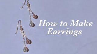 DIY Tutorial Jewelry | Two Drop Dangling Earrings