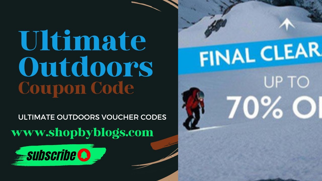 75 Off Ultimate Outdoors DISCOUNT CODE More Discount YouTube