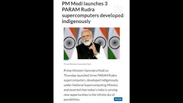 PM Modi launches 3 PARAM Rudra supercomputers developed indigenously