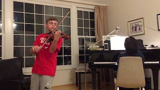 Giovanni Mazza Violin Practice (age 11) Bach A Minor Concerto Mvt. 1