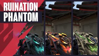 Ruination Phantom Skin Showcase - Valorant Ruination Skins