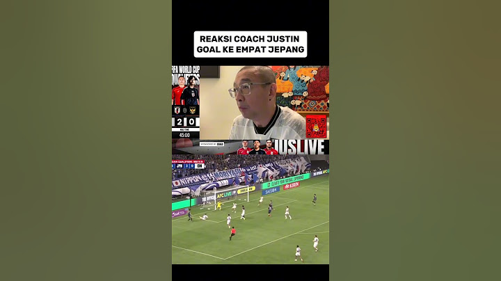 Reaksi coach Justin saat Jepang mencetal goal ke empat #fyp #timnas #shorts