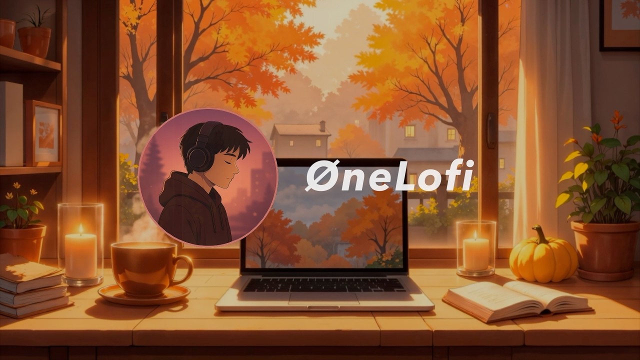 Cozy Autumn Workspace Lofi | Study & Work with Warm Fall Vibes