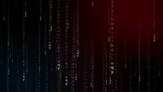 Matrix Digital Background Animation