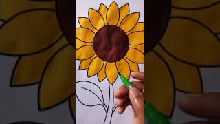 sunflower🌻 #drawing #viral #coloring #colouring #viralvideo