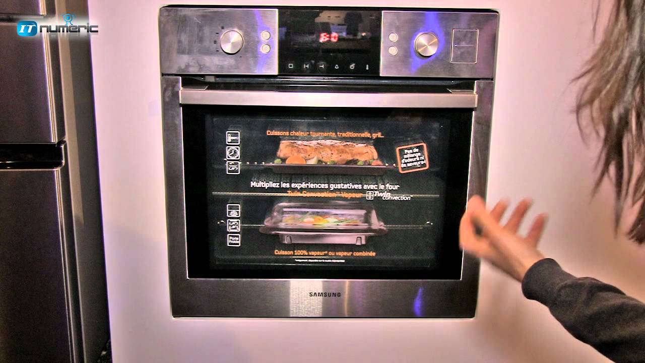 Four encastrable Samsung Twin Convection Vapeur ref BQ1VQ6T012 - YouTube