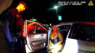 Traffic Stop Over Expired Tags Escalates When Woman Refuses to Step Out