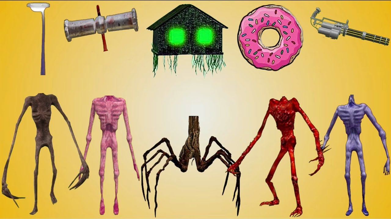 WRONG HEADS SIREN HEAD CAR, GREEN HOUSE HEAD, SCARY HOUSE, SIREN HEAD LIGHT, SIREN HEAD THUNDERBOLT