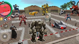 Military Killing Machine Build Robotic Military Base In Rope Hero Vice Town